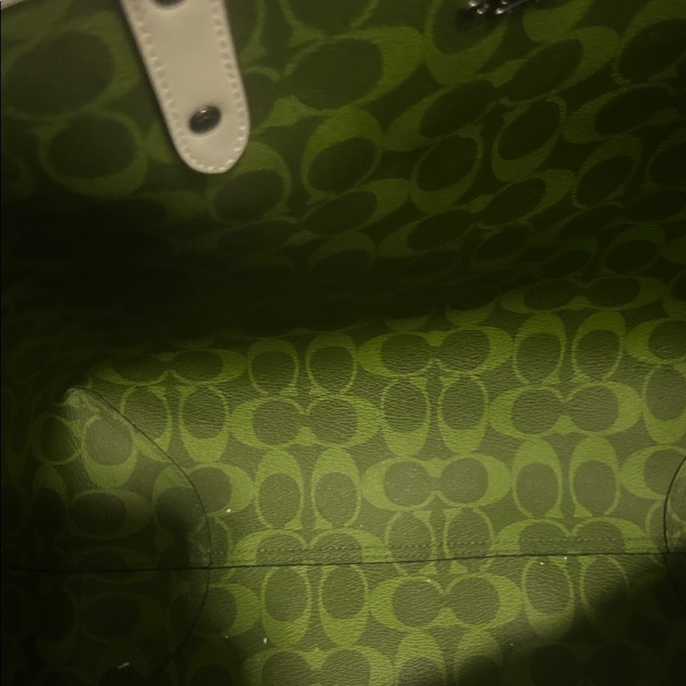 Coach Red Signature Tote Bag - Picture 3 of 4